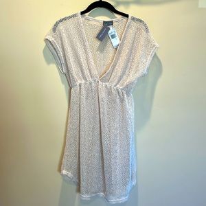 Beach/ pool coverup 30 inches long mesh with a touch of sparkle .